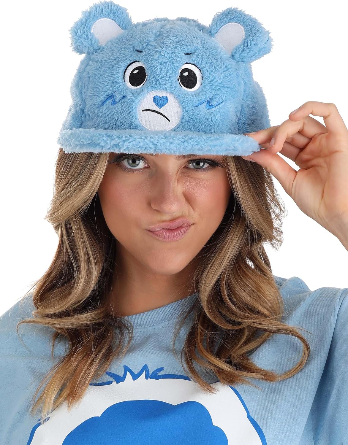 Grumpy Bear Care Bears Fuzzy Cap