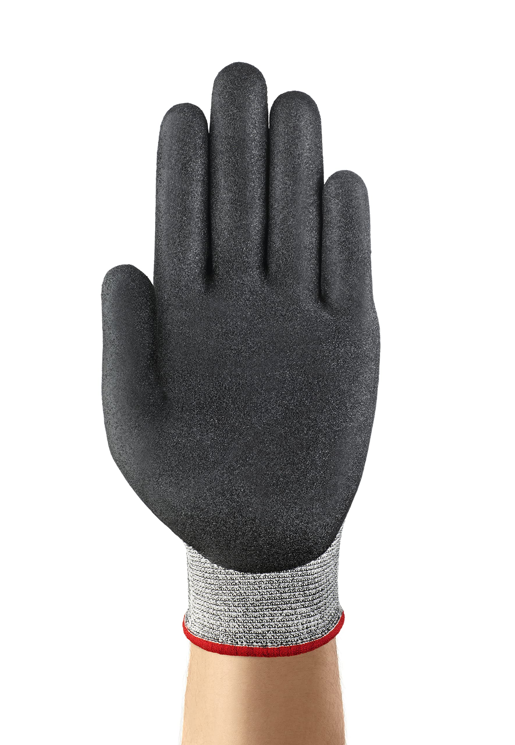 Ansell HyFlex 11-927 Öl abweisende Handschuhe, Mechanikschutz, Grau, Größe 11 (12 Paar pro Beutel)