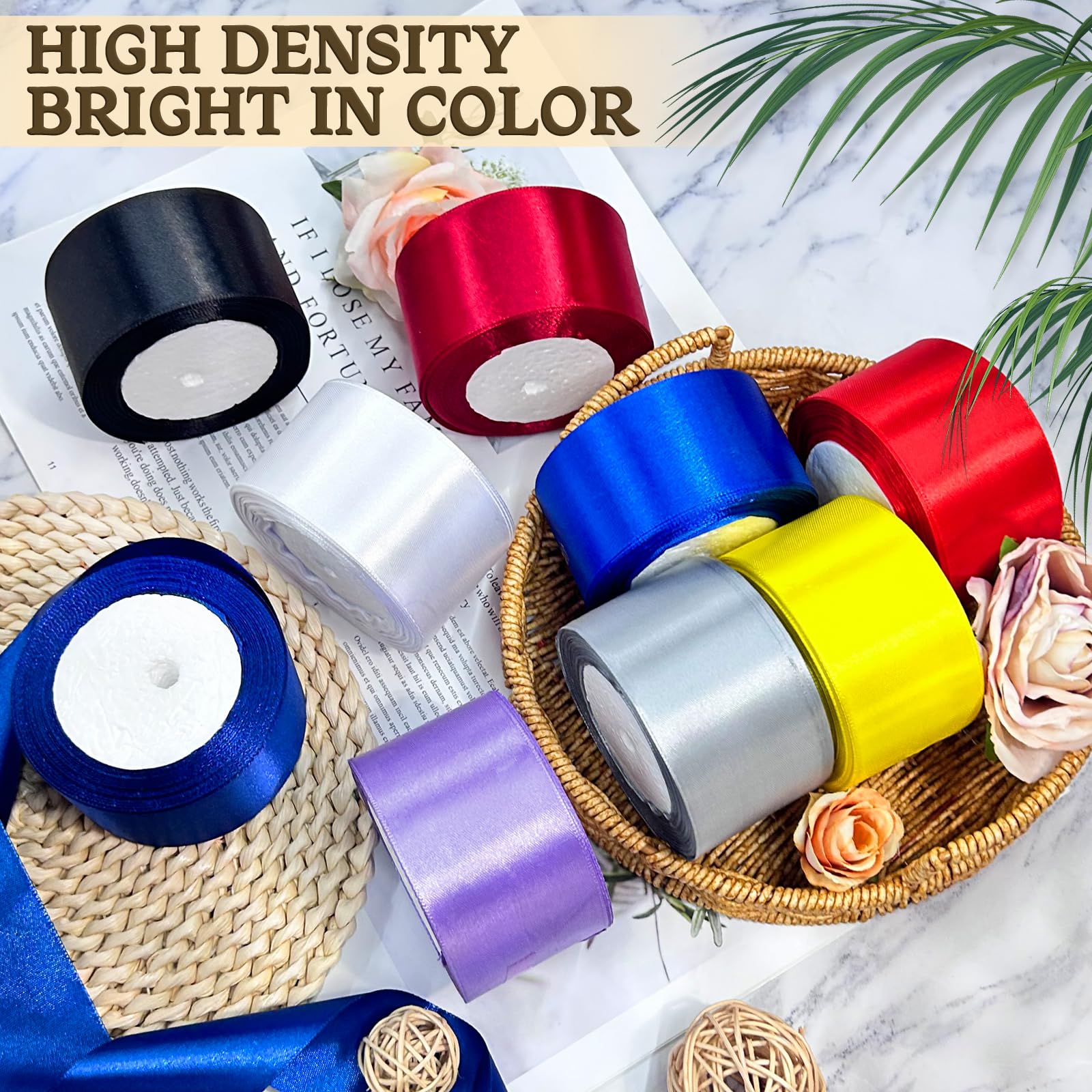 Snapklik.com : 2 Inch Satin Ribbon, 25 Yards Royal Blue Satin Ribbon ...