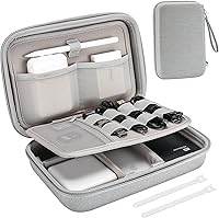 Vista 11 de ProCase Hard Travel Electronic Organizer Case for MacBook Power Adapter Chargers Cables Power Bank Apple Magic Mouse Apple Pencil USB Flash Disk SD