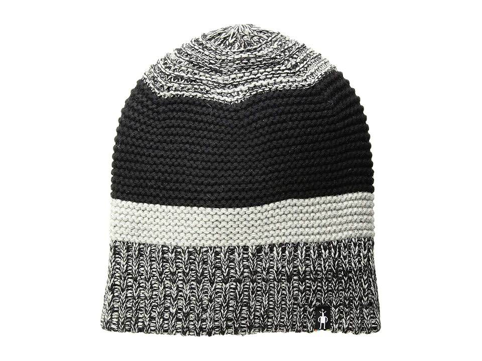 

Smartwool Winter Valley Stripe Beanie (Black/Light Gray Donegal) Beanies, Multi