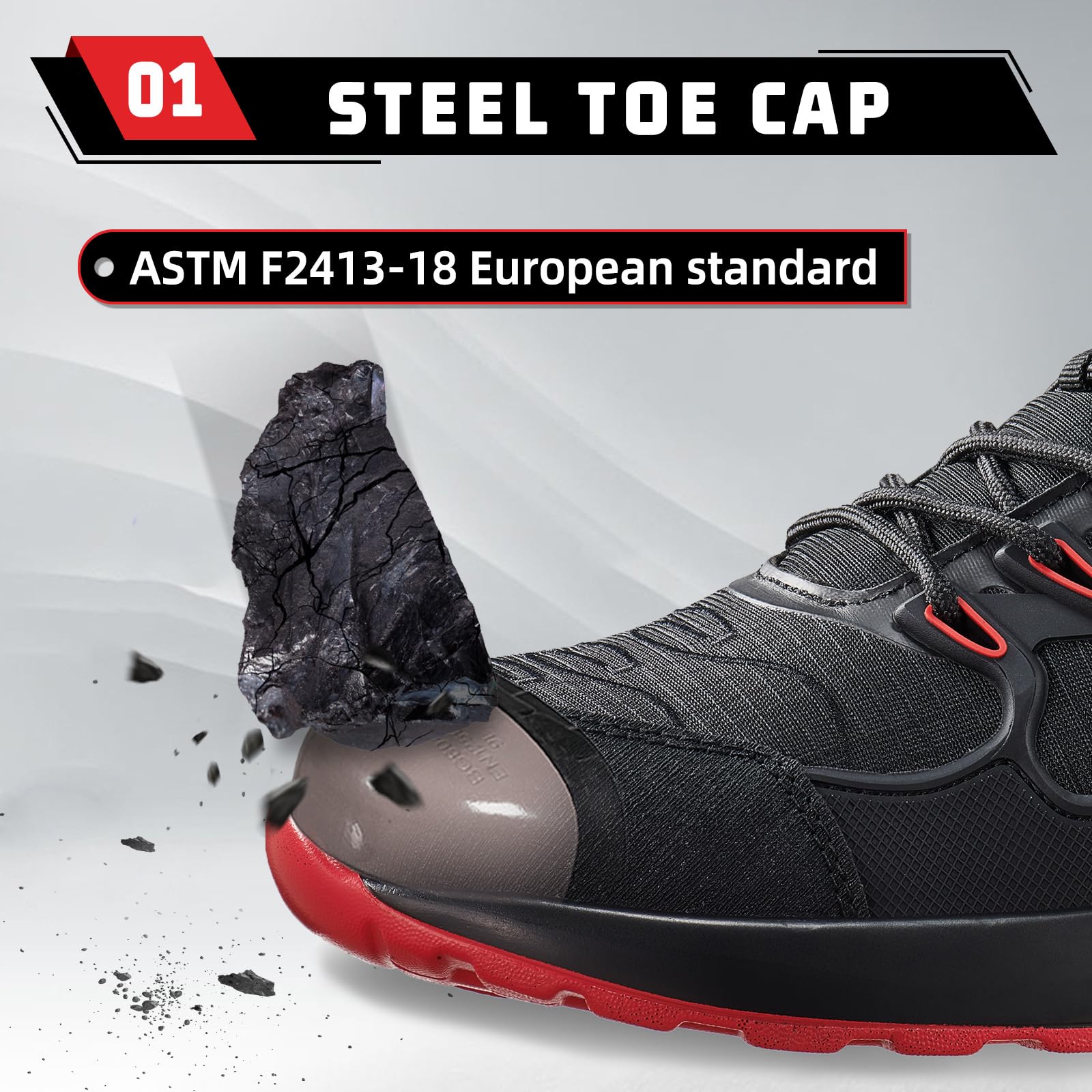 Snapklik.com : Steel Toe Shoes For Men Women Comfortable Safety Work ...