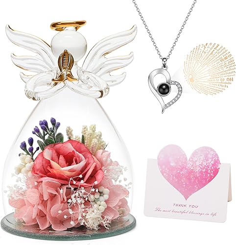 YWBG Regalos de flores para el día de la madre regalos para mujeres abuela mamá flores preservadas y flores artificiales regalos para el día de San