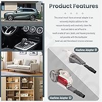 Vista 3 de Kit de adaptador universal de accesorios – Herramienta extensible para hendiduras, accesorios compatibles con BLACK+DECKER Dustbuster, se adapta a