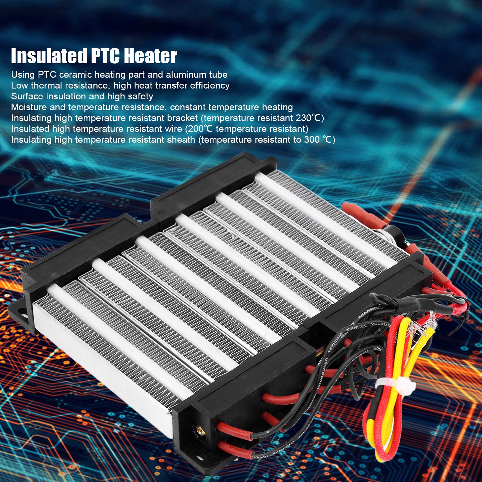 OKAT Calentador PTC Aislado, Calentador de Elemento Calefactor Termostático de Seguridad para Purificador para Automóvil para Humidificador para Secador de Pelo para Aire Acondicionado