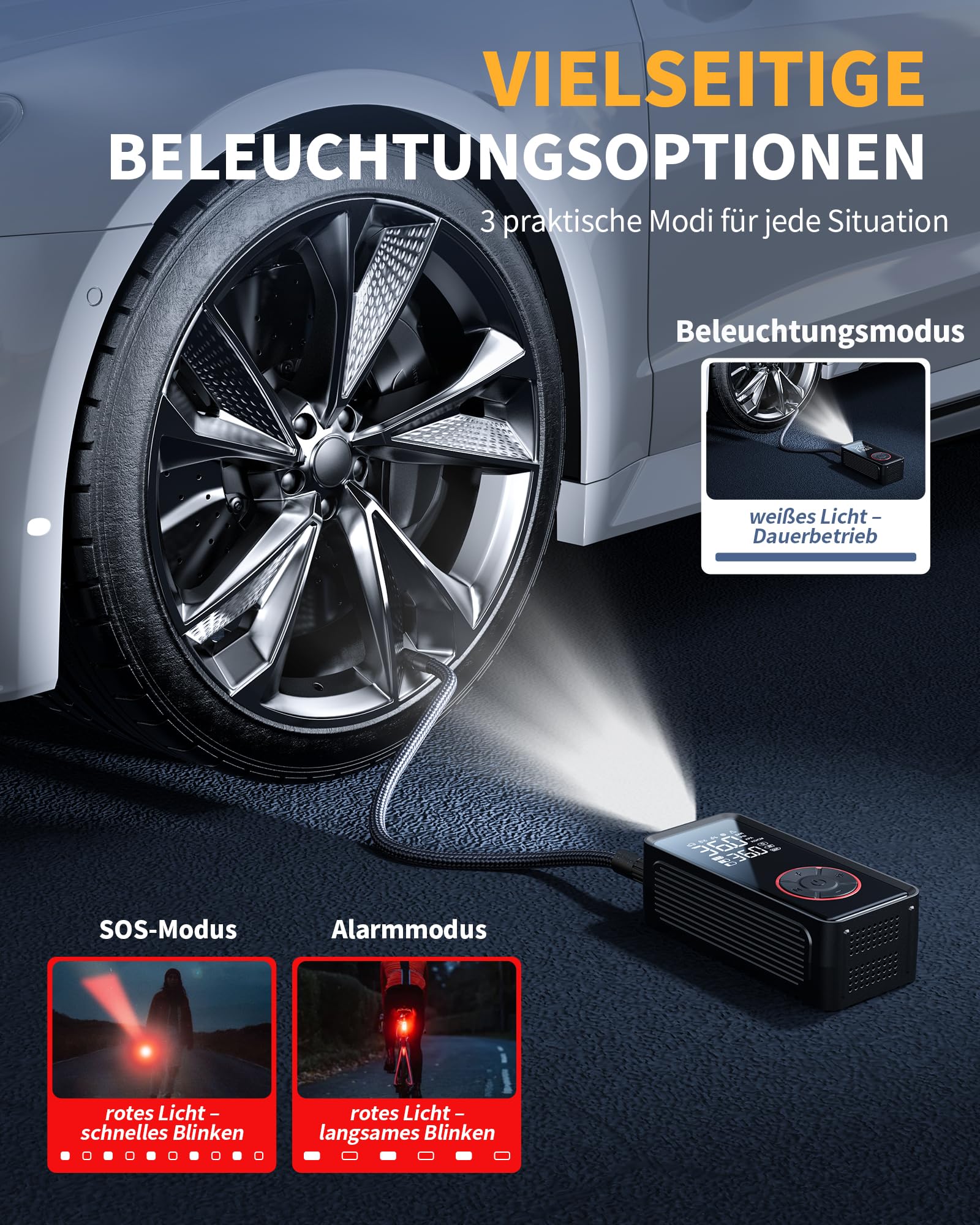 Powools Fahrradpumpe