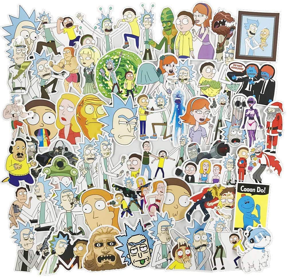 Laptop Sticker Pack 100PCS, Adventure Time Vinyls Sticker for Hydro flasks Waterbottle Laptop Luggage Bumper Water Bottles Waterproof Snowboard Game, Best Gifts Extra Durable Vinyl (Adventure)