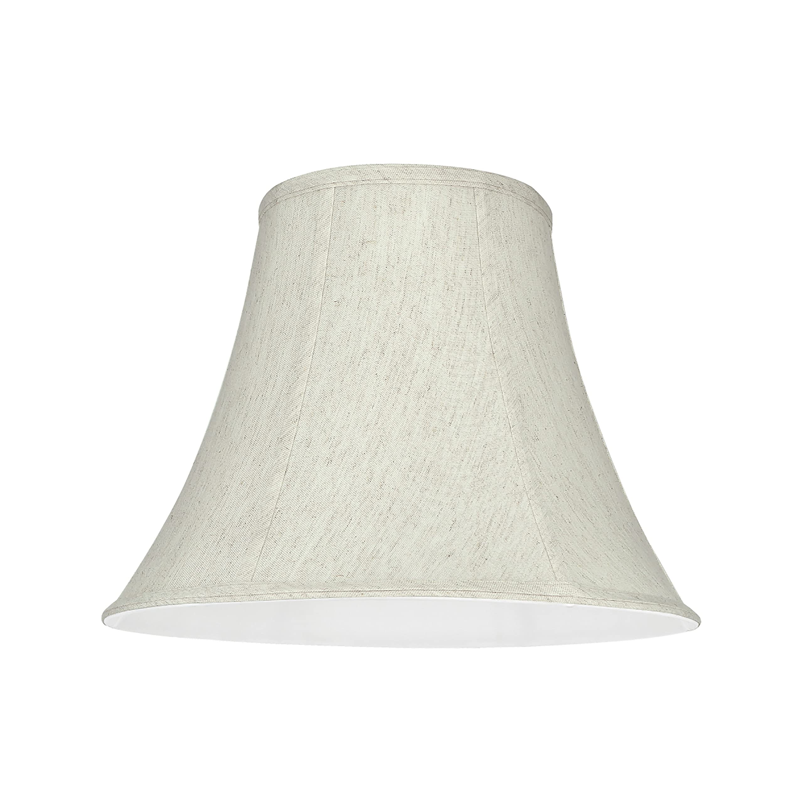 Aspen Creative 58052A Bell Uno Lamp Shade in Flaxen, 7" Top x 14" Bottom x 11" Slant Height, Slip UNO 36mm