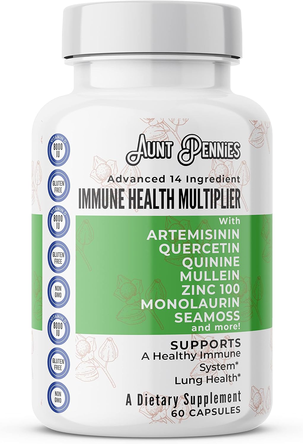 Artemisinin 2500mg Zinc 100mg Quercetin 1000mg Mullein