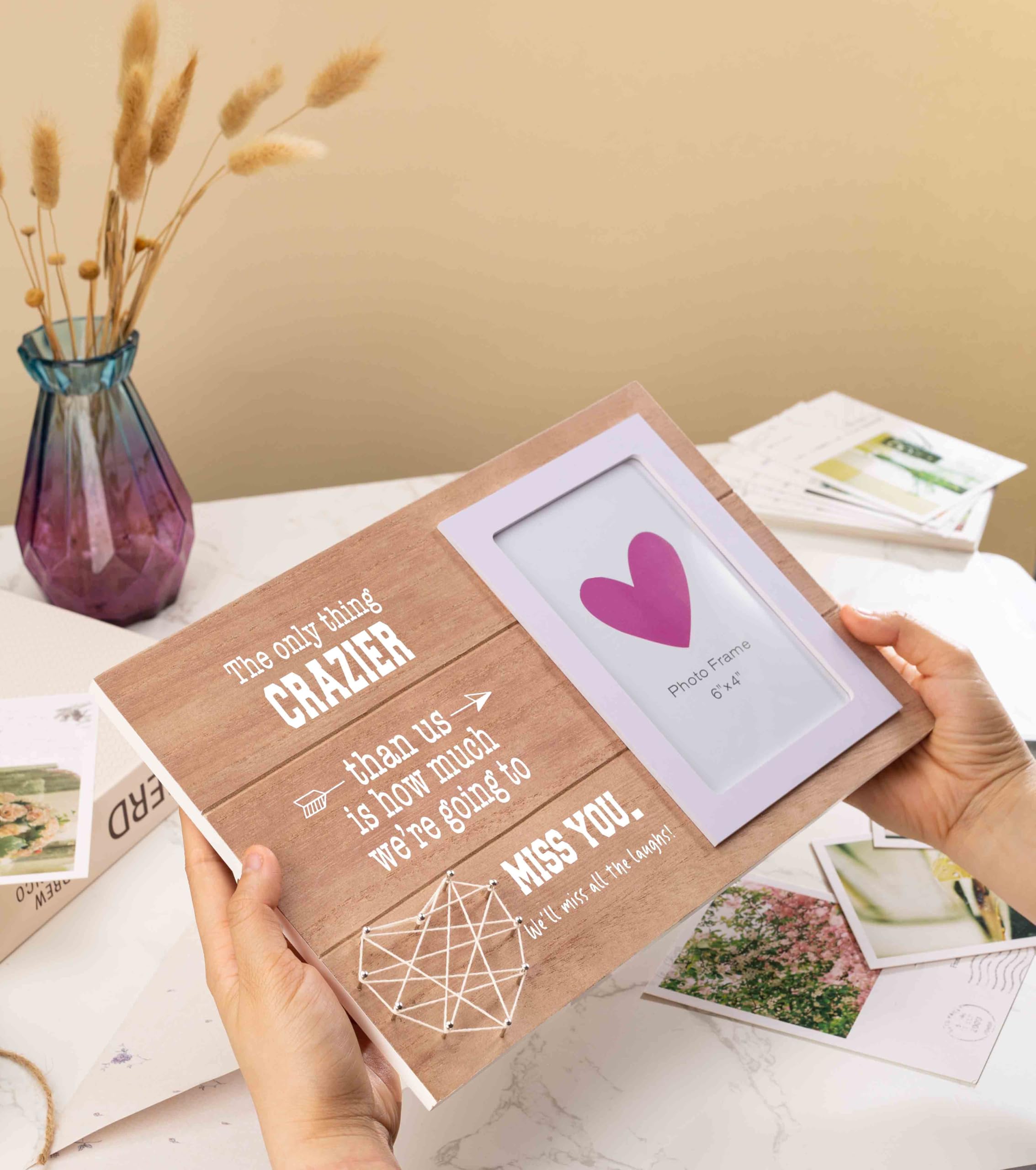 Abschiedsgeschenk für Kollegen, Abschiedsgeschenk, Geschenk für Kollegen, neuer Job, Abschiedsgeschenk für Chef, Frauen, Freunde, Bilderrahmen-Geschenk, Fotorahmen, Geschenk – The Only Thing Crazier