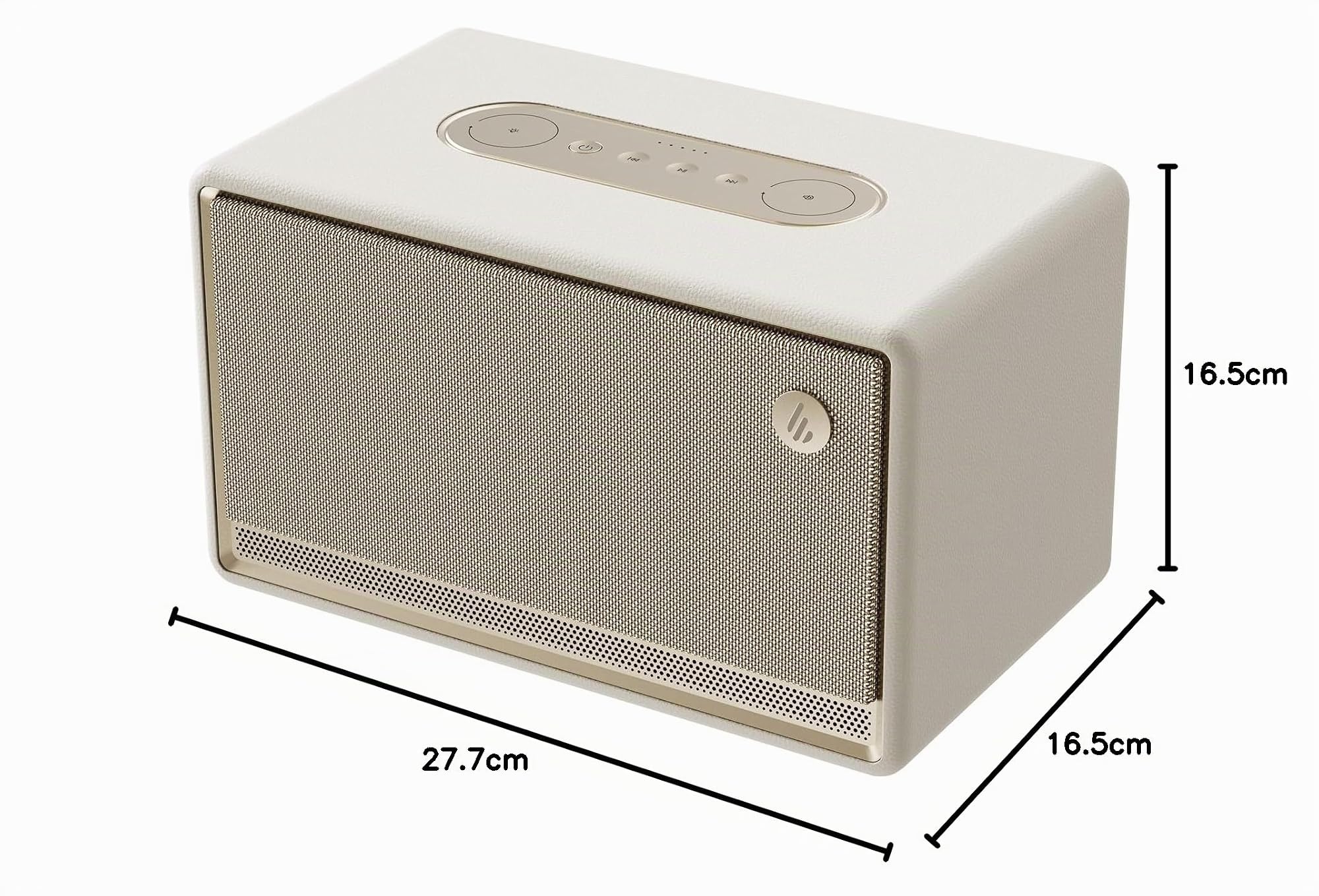 Edifier ES300 WLAN & Bluetooth Lautsprecher – 60W Hi-Res Audio, AirPlay 2, LDAC, 12h Akku, Multiroom, USB & AUX, Ambientebeleuchtung, Holzgehäuse, App-Steuerung – Kabelloser Premium Speaker