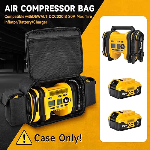 Miniatura 2 de Bolsa protectora para compresor de aire compatible con DEWALT DCC020IB 20V Max Inflador de neumáticosDewalt DCC18N-18V