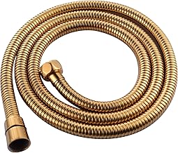CIENCIA 2m (78-Inch) Stainless Steel Flexible Anti-Kink Gold Shower Hose with Solid Brass Connector, FHA019J
