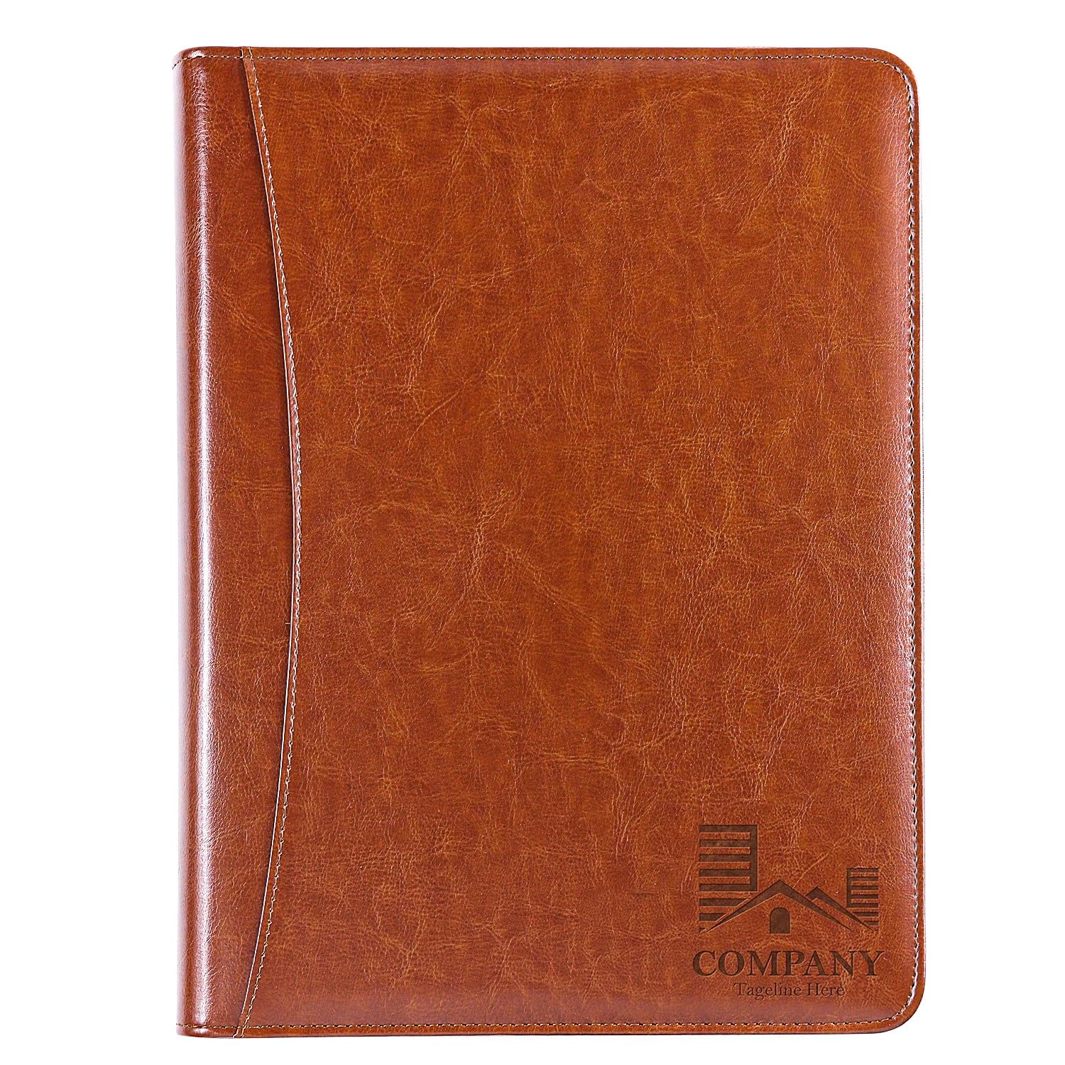 Custom Office Gifts Padfolio, Engrave Company Logo Custom, Personalized Portfolio Gift for Colleagues Employees Staffs, Office Thank You, Office