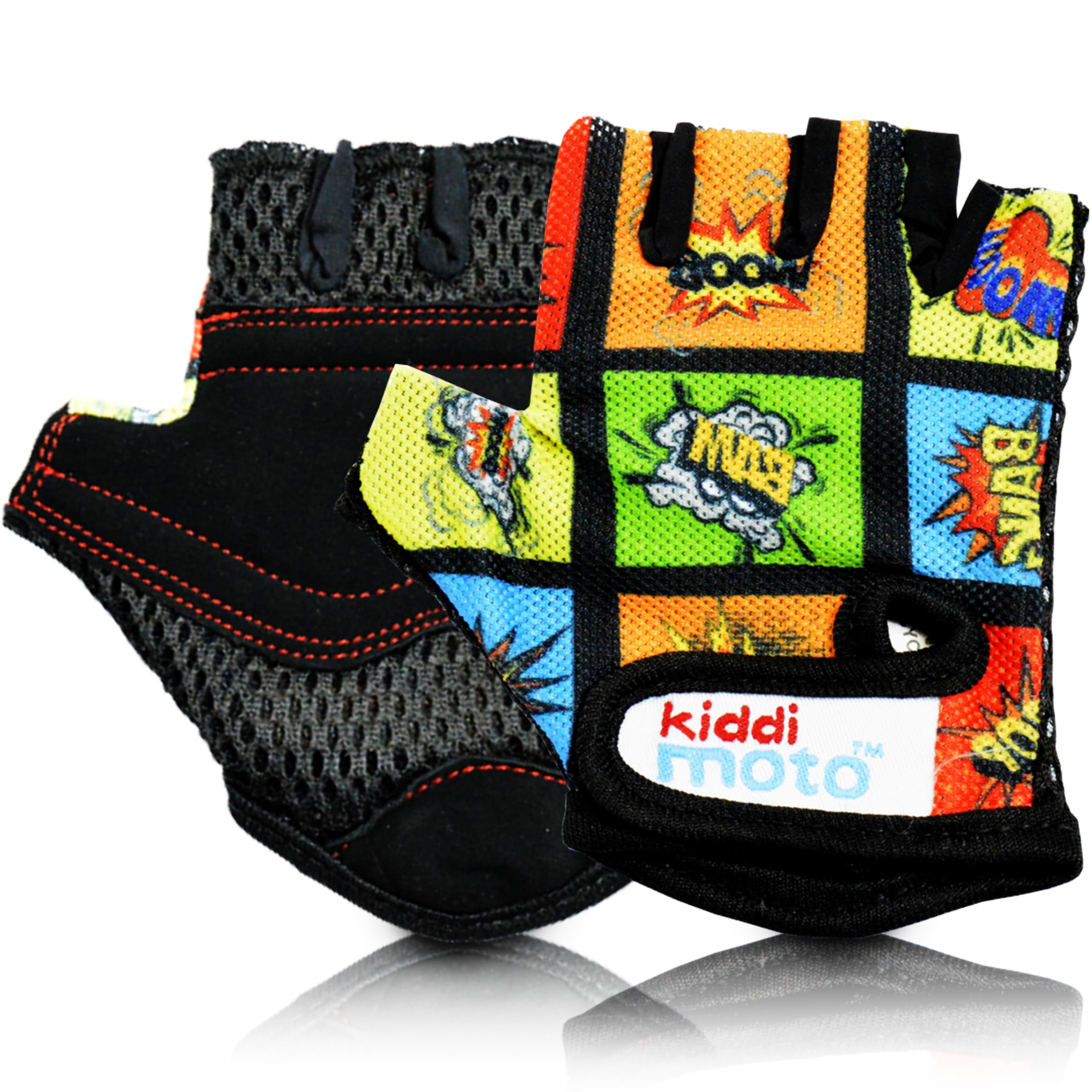Kiddimoto - Gants Vélo pour Enfant de 2 à 8 ans, parfaits pour les Sports de Plein air, le Cyclisme, la Trottinette