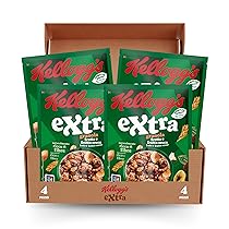 Kellogg’s Extra Frutta e Frutta Secca, 375g (Confezione da 4)