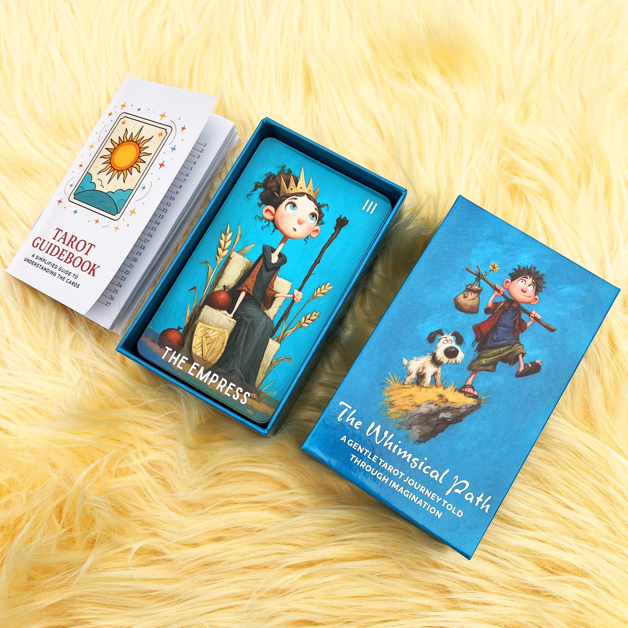 GZXINKE Tarot Cards Deck 78 Cards with Guidebook, Whimsical
