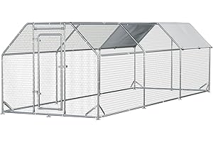 Spacious Outdoor Dog Kennel with Durable Waterproof Cover for Protection
