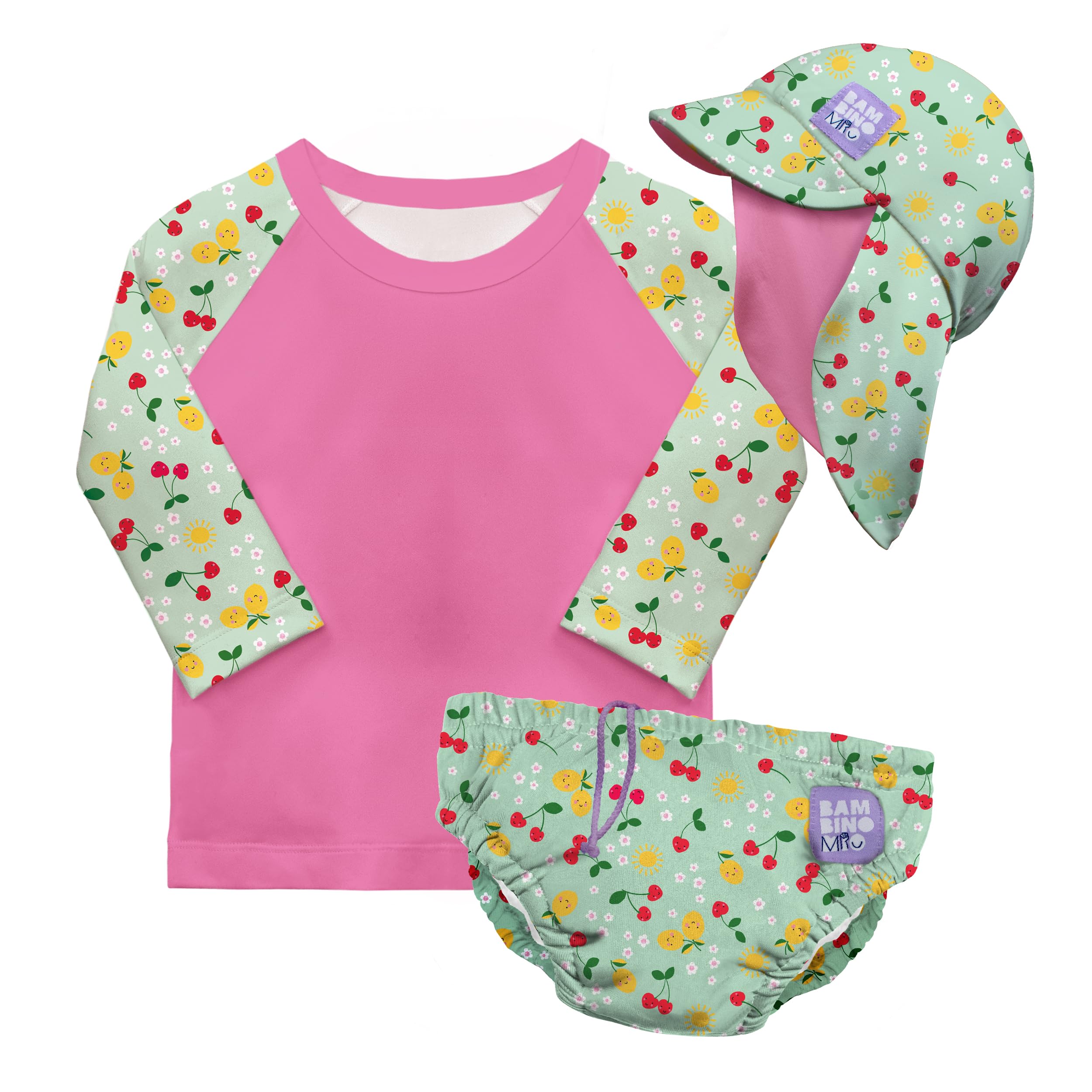 Bambino Mio Anti-UV UPF 40+ Set da Bagno per Neonati (da 0 Mesi a 3 Anni), con Pannolino da Bagno Riutilizzabile e Maglietta da Bagno con Protezione Solare