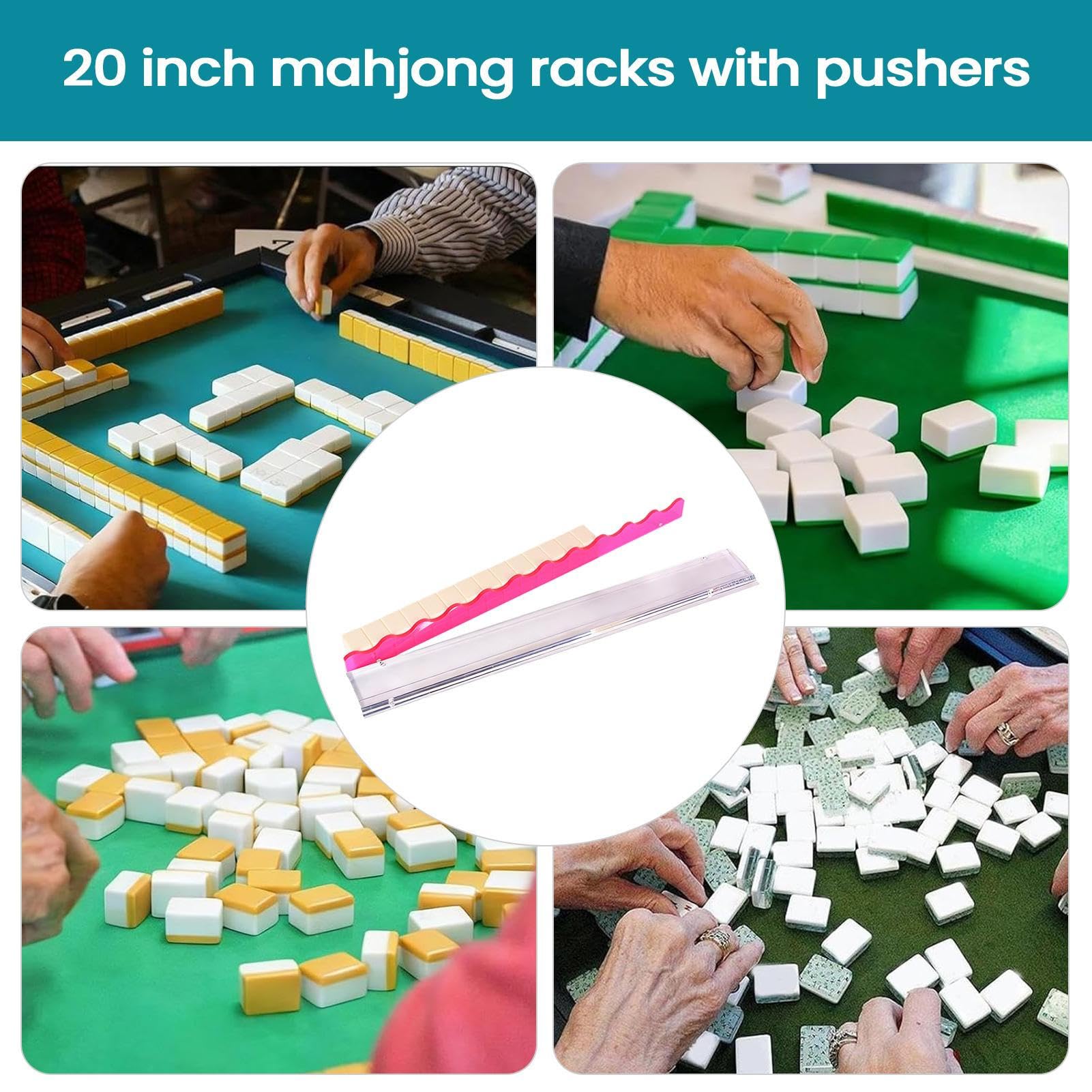 Spingitori per il del Mahjong per Stanza dei Giochi in Acrilico Trasparente