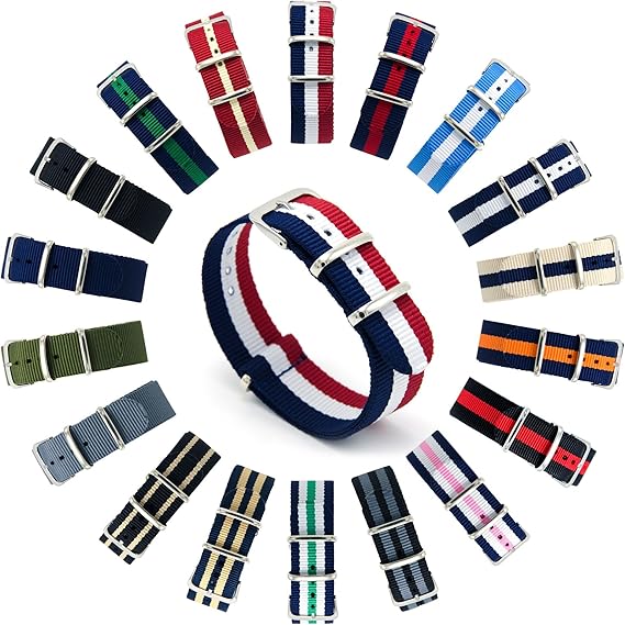 Amazon Civo Natoストラップ Nato Strap 18mm 20mm 22mmプレミアムballisticナイロン時計バンド Nylon Watch Band G10 時計ストラップ 簡単交換ベルト Watch Strap ステンレスバックル 取り替え工具付 一つのバネ棒 外しと四つのサイズ近くのバネ棒を提供いたします