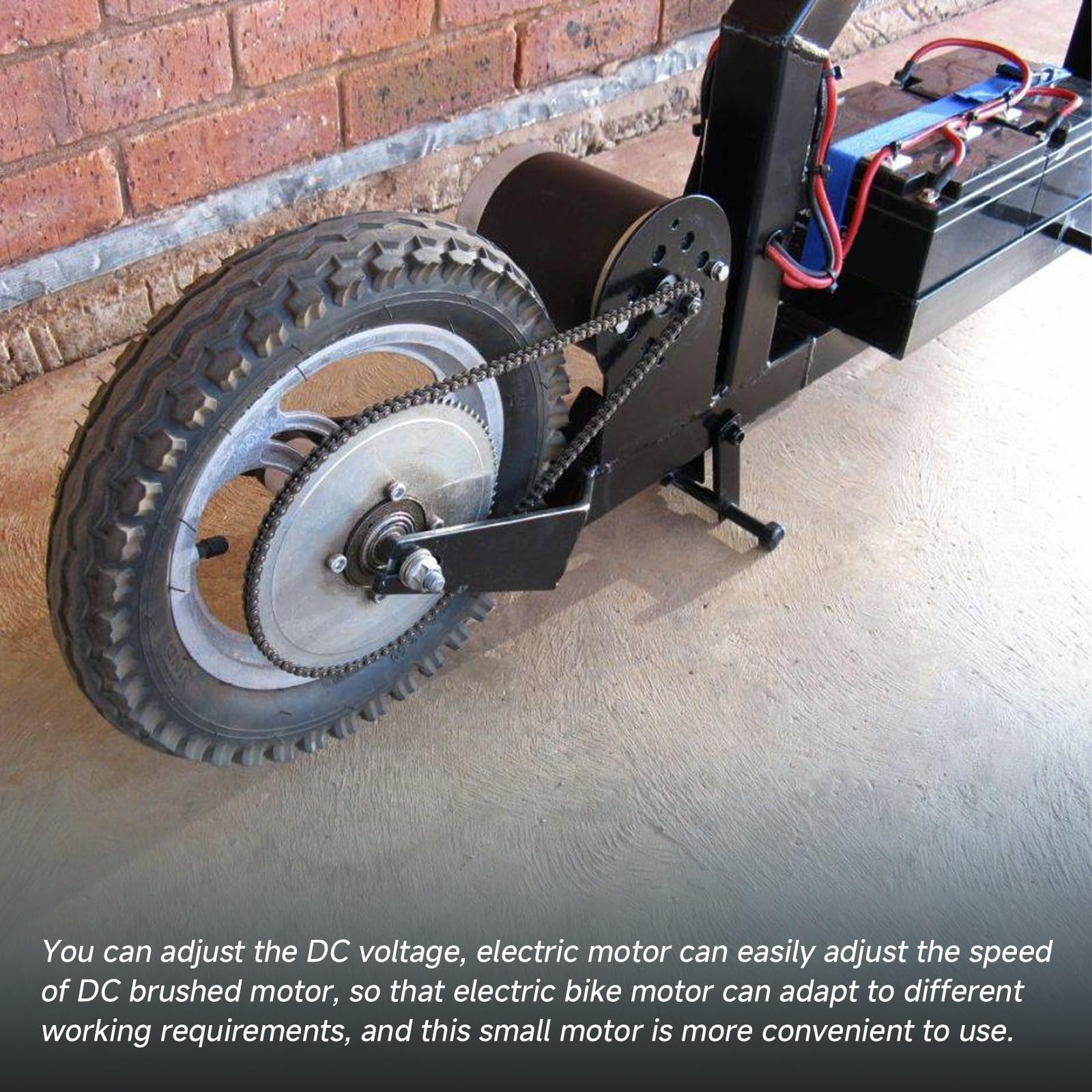 Gebürsteter Motor, MY6812 12V 120W Hochgeschwindigkeits-Elektroroller-Motor mit 9 Zähnen, Bürstenmotor DC für Elektro-Klapproller, Mini-Dirt-Bike-Ersatzteil