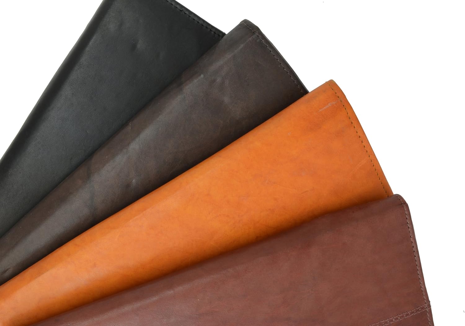 MARSHAL Zip Around Leather Travel Wallet with Passport and Boarding pass Holder