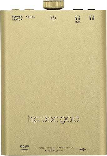 Miniatura 8 de iFi Hip-dac2 Gold Edition - Amplificador de auriculares DAC equilibrado portátil para Android, iPhone con entrada USB solamentesalidas 0.138 in