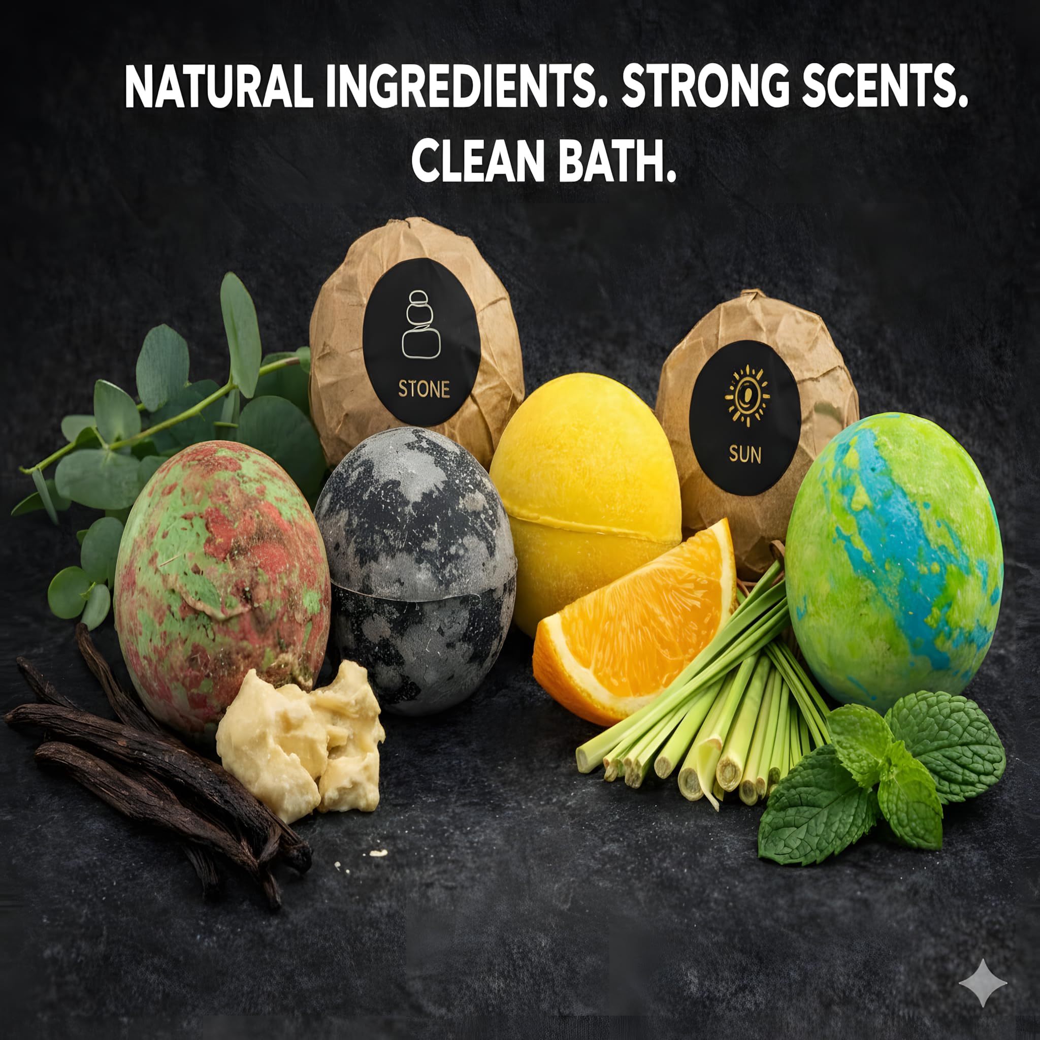 Amazon.com : Bath Bombs for Men, Gift Set of 8 Scented Organic