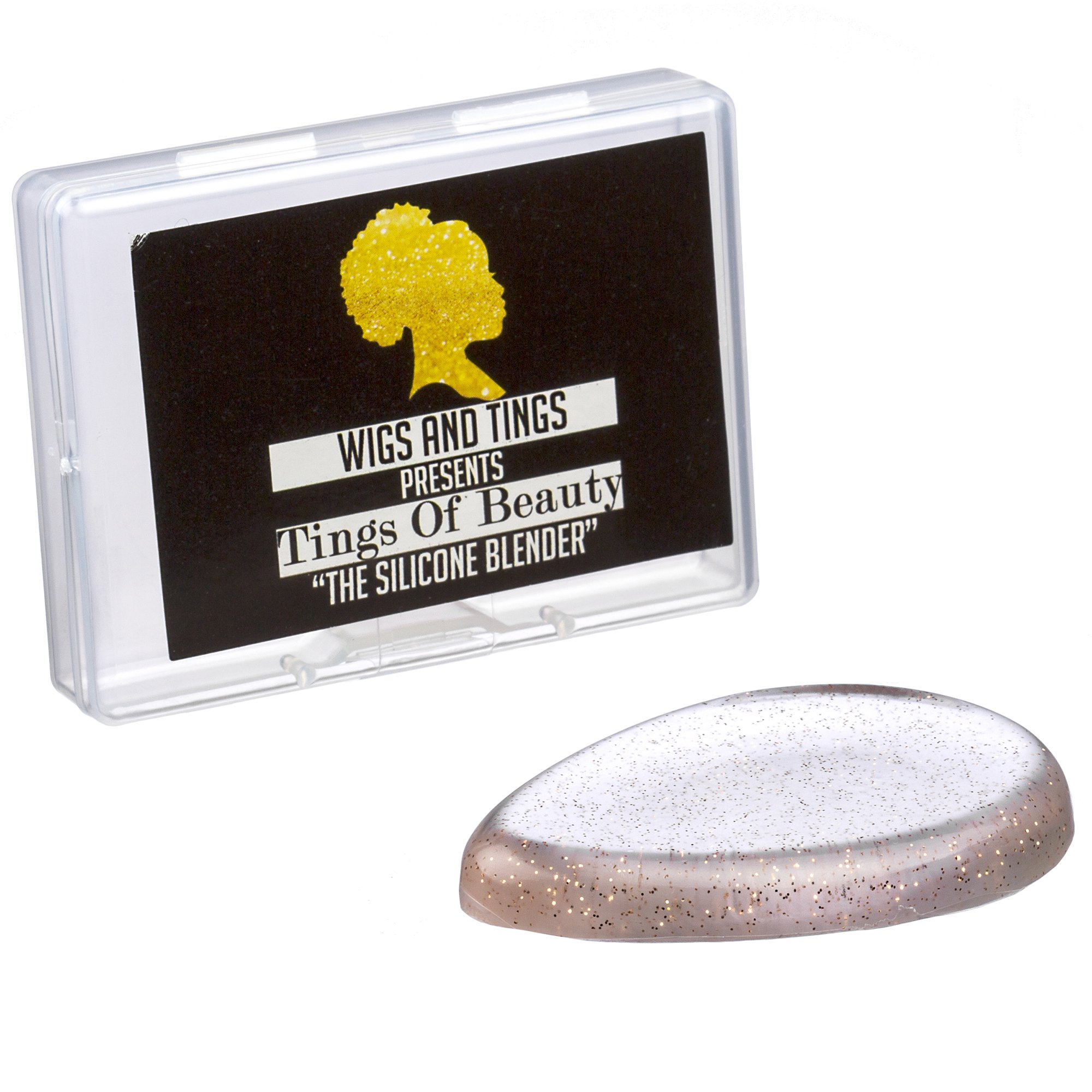 Silicone Beauty Blender Hypoallergenic Makeup Sponge (Gold Glitter)