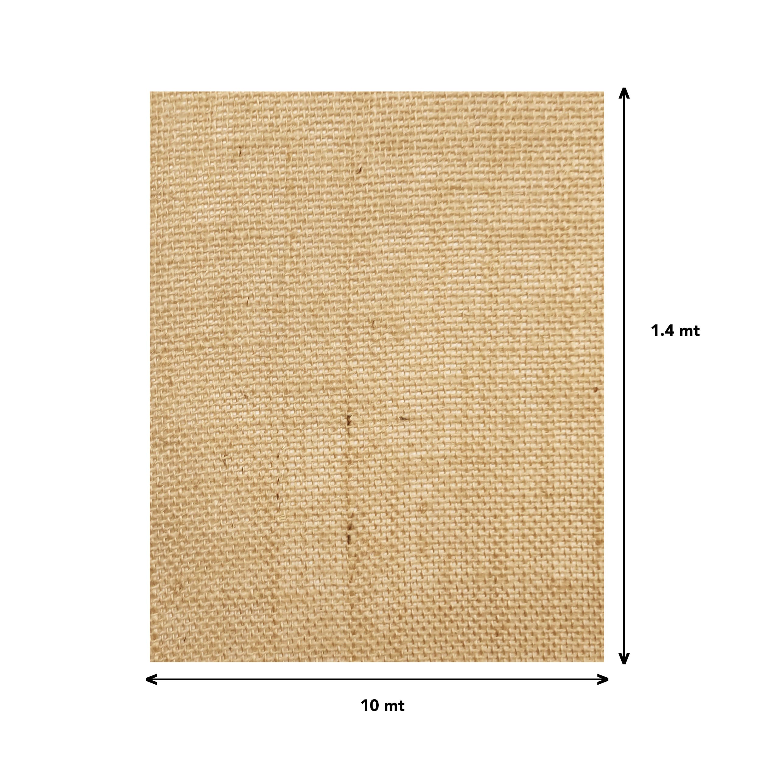 Panini Tessuti, Arpillera Pura en Fibra Natural – Recortes de 2 – 5 – 10 mt x 1,40 mt de Altura