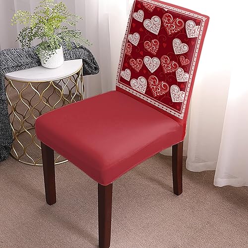 Miniatura 9 de 4 fundas protectoras para sillas de comedor, elásticas, extraíbles y lavables, fundas de asiento de coche de granja con árbol de Navidad sobre