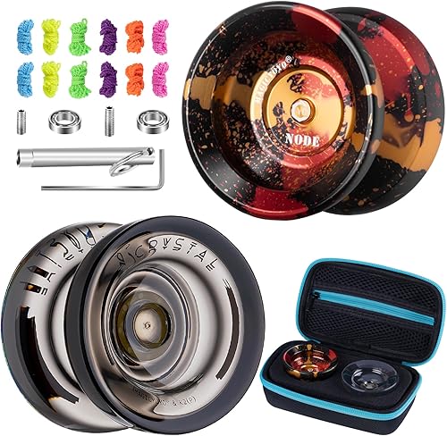 Paquete de 2 Yoyos, K2 Responsive Yoyo para niños principiantes - Yoyo de plástico de doble propósito + Yoyo Yoyo Yoyo avanzado Yoyo profesional