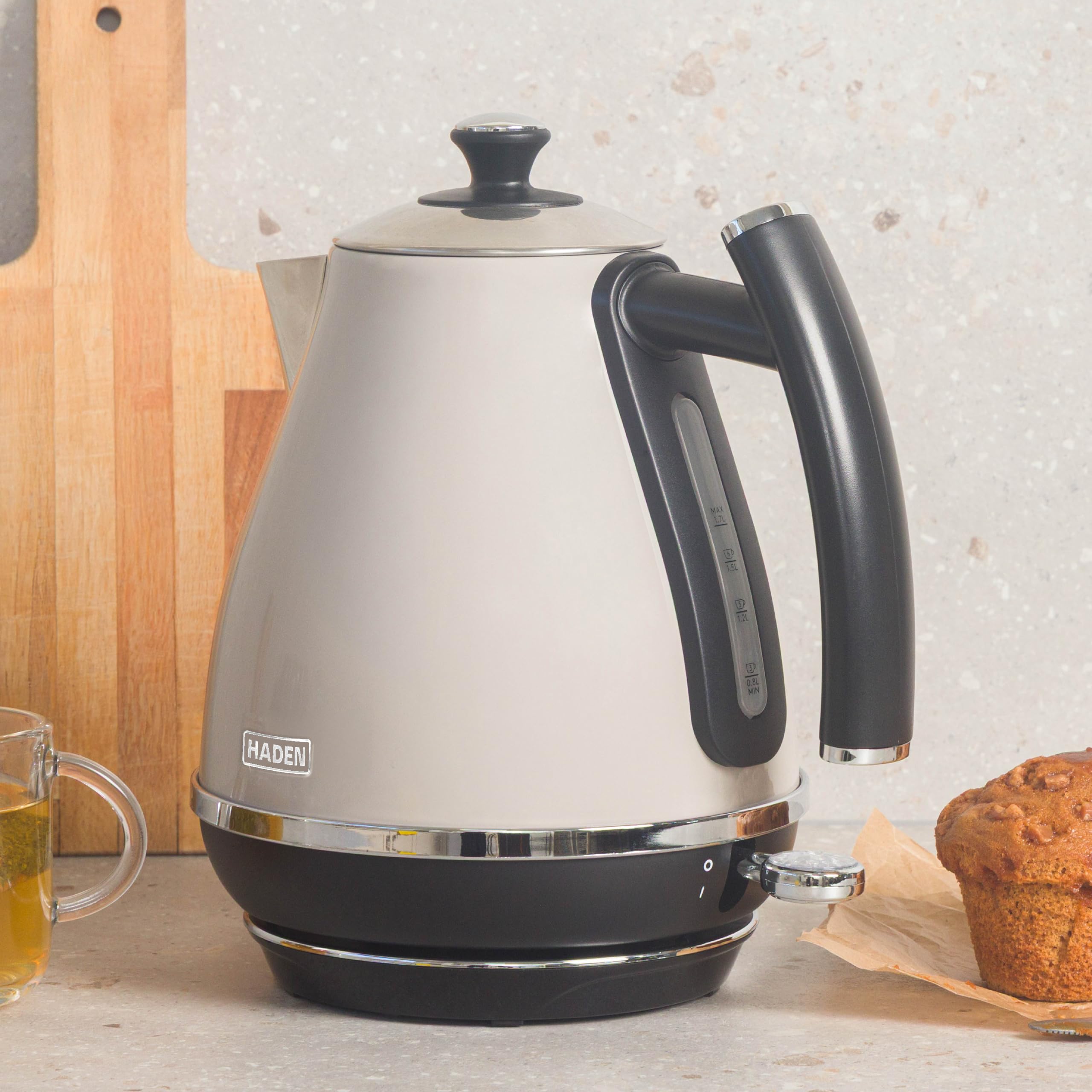 Haden Kettle Cotswold - Masilla retro de 1,7 L de hervido rápido y apagado automático