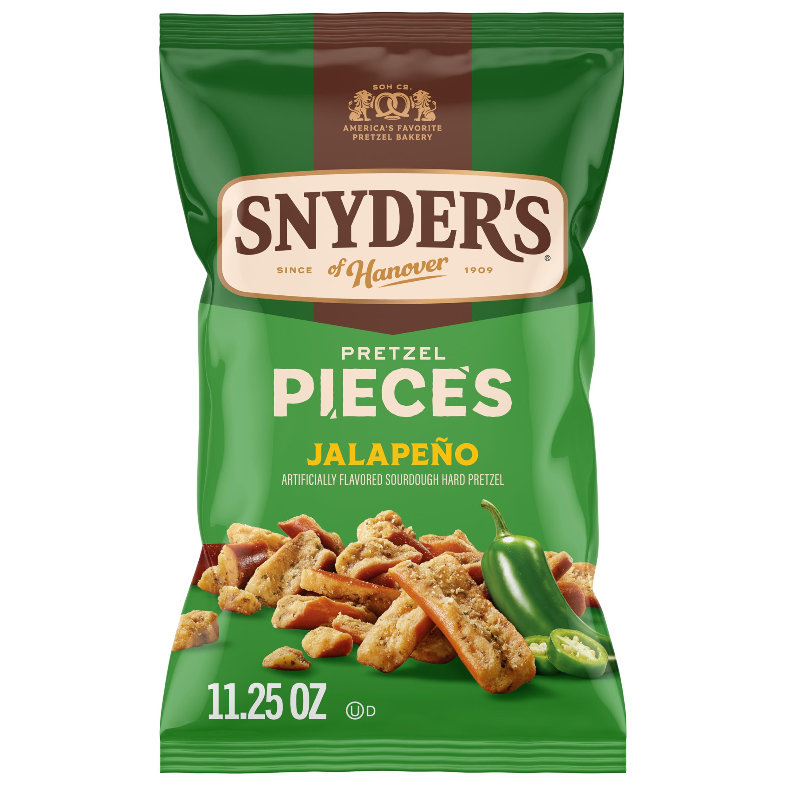 Pretzel Pieces, Jalapeno, 11.25 Oz