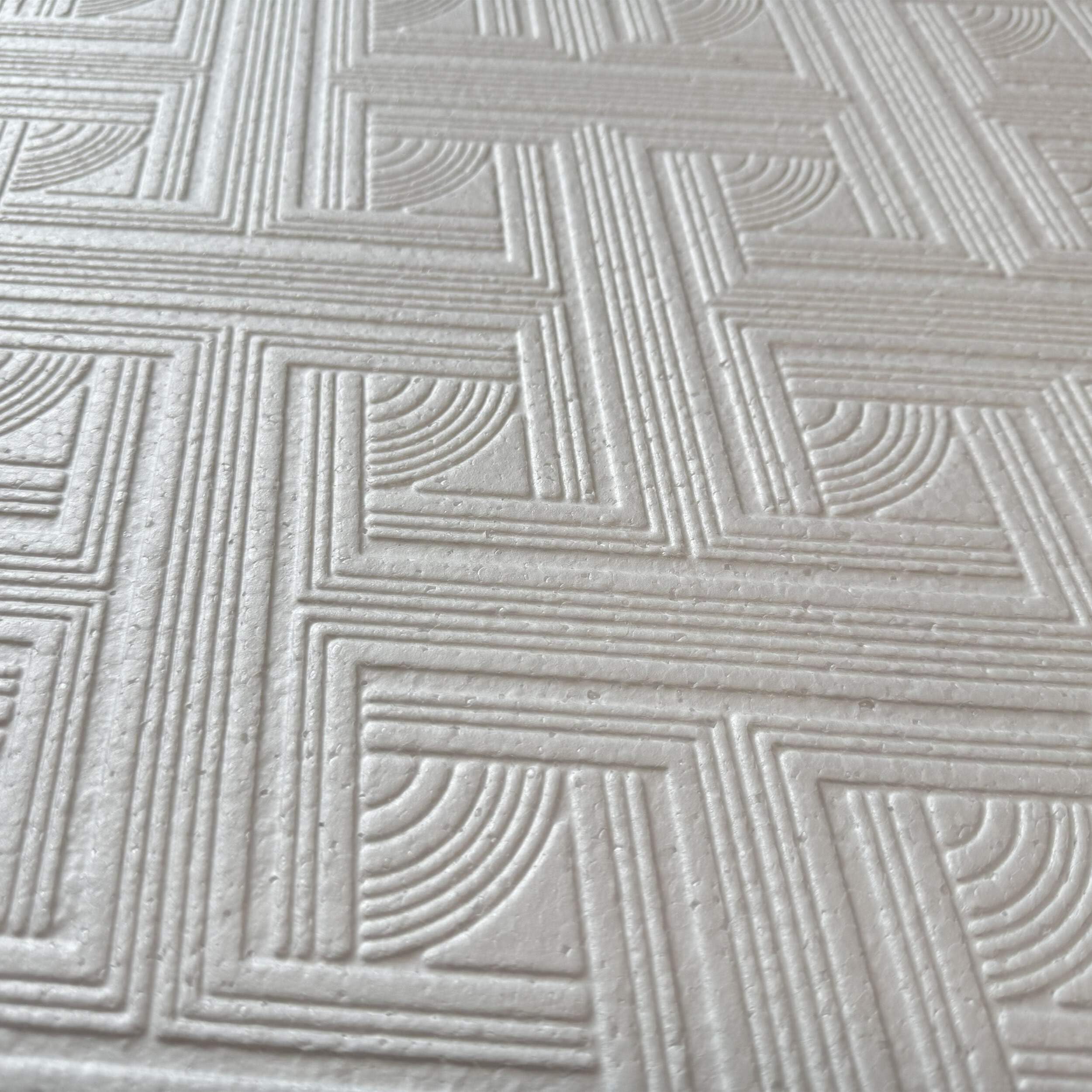 10 o 20mq (40 oppure 80 pezzi) di pannello decorativo a soffitto in polistirene compatto 50x50cm (spess. 1cm) ELVAS Pacco da 10 metri quadrati