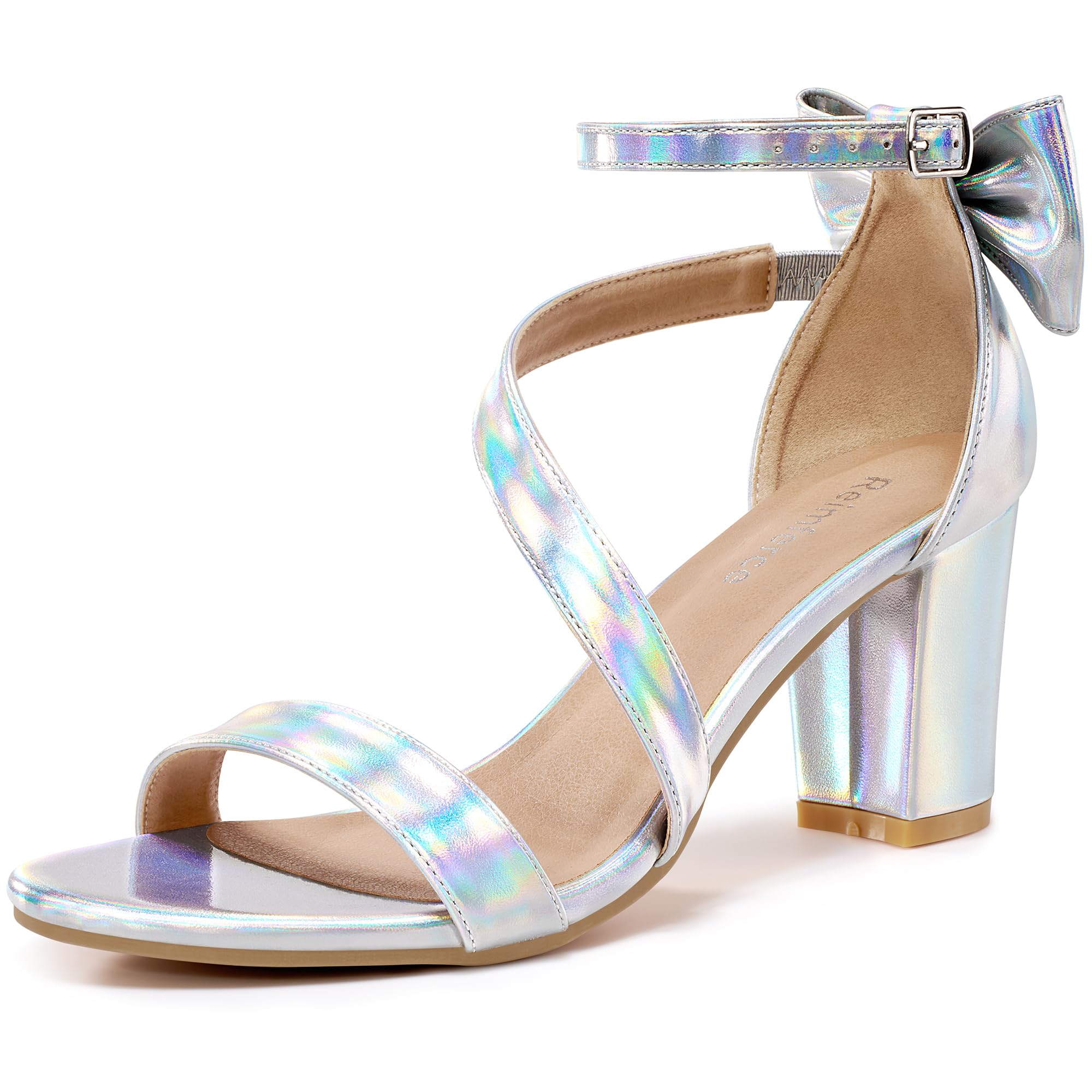 Reimferce Comfortable Block Heels for Women: Cushioned Insole