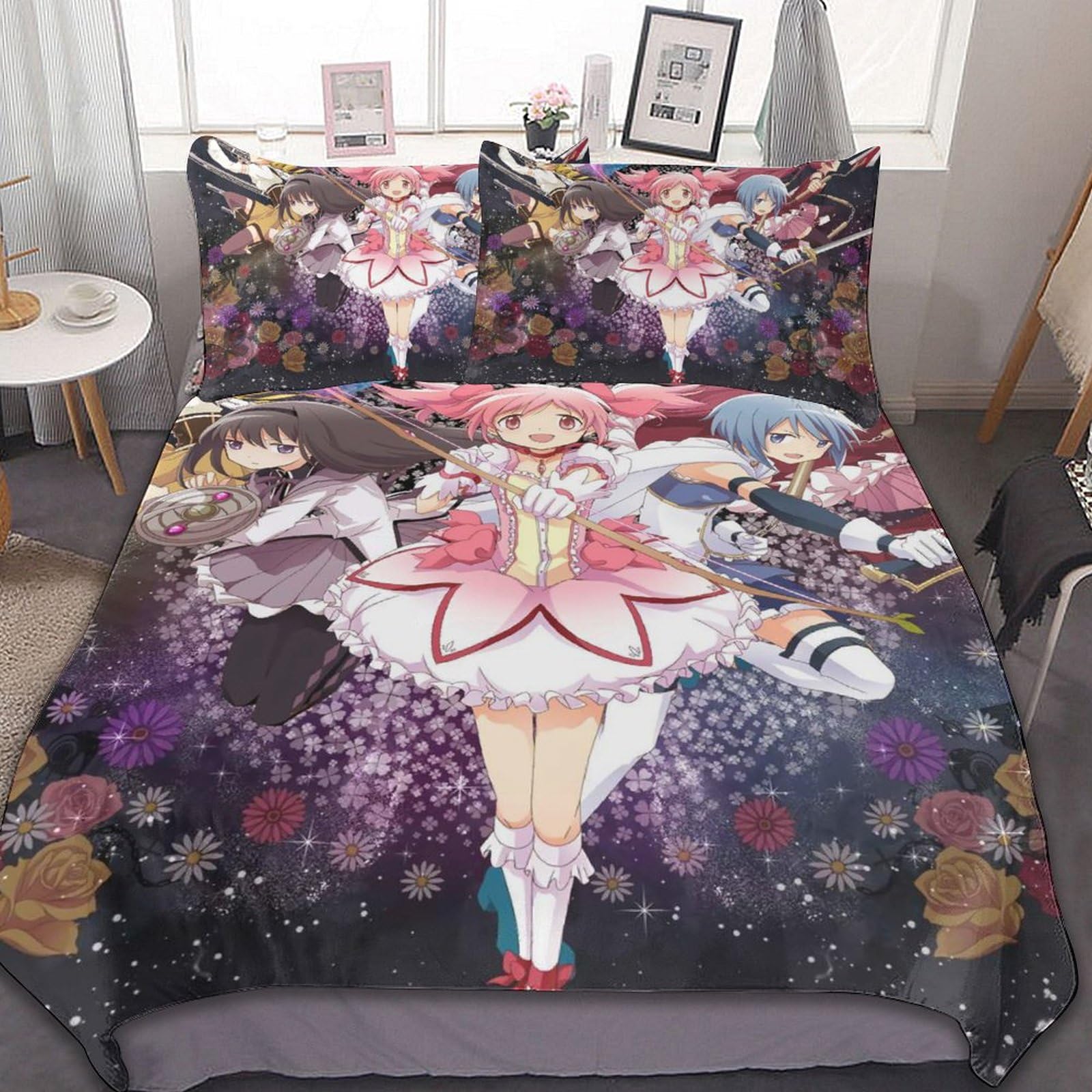 Amazon｜布団カバー シングル・3点セット 魔法少女まどか まど