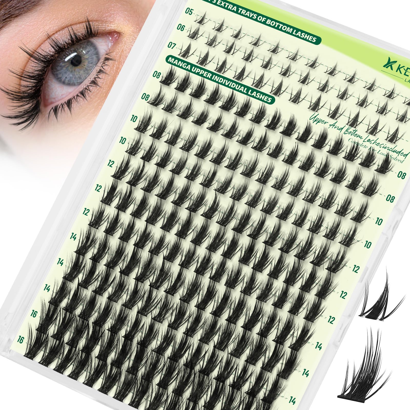 Photo 1 of KEYYOU Manga Lash Clusters Kit