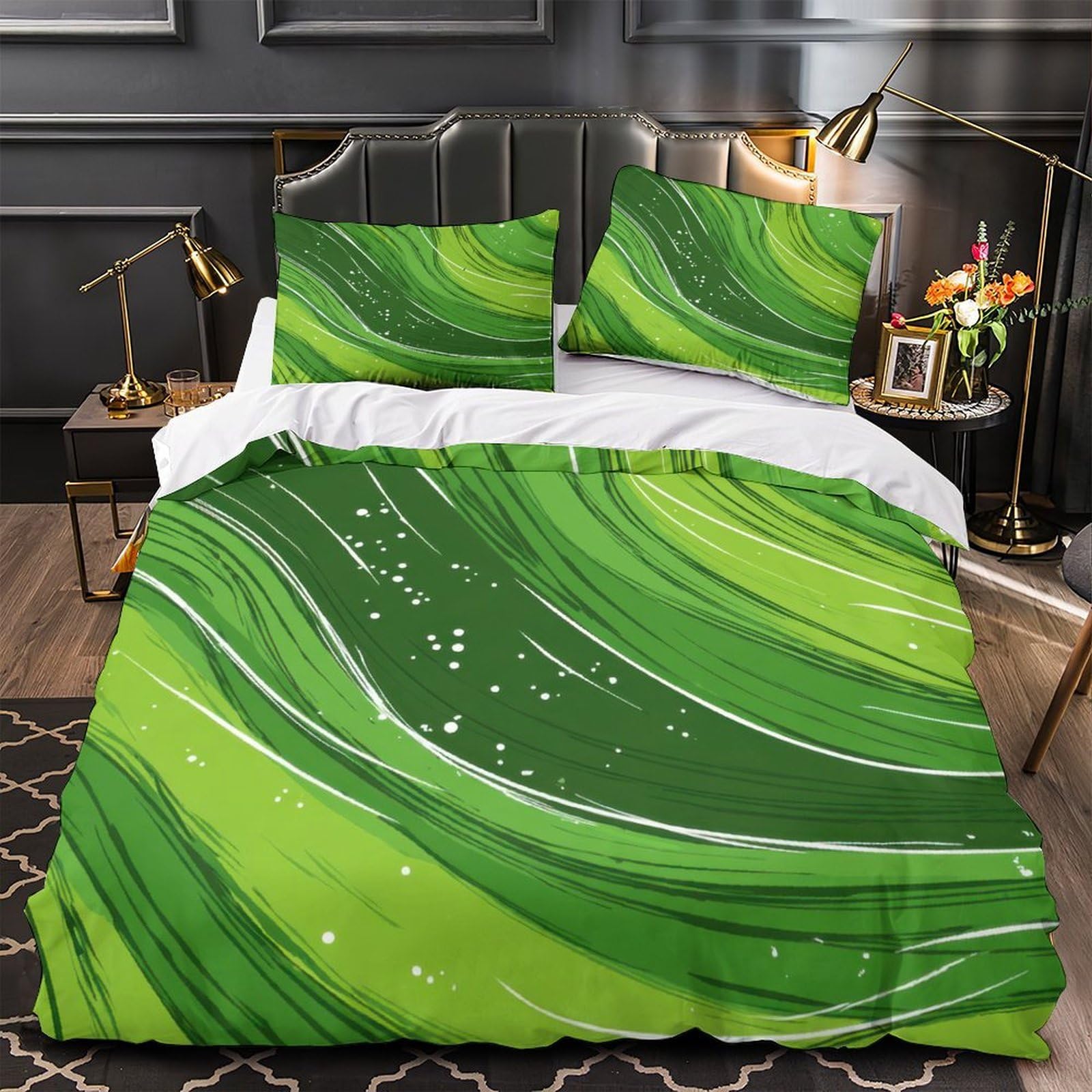 Parure de lit microfibre 3D housse de couette futuriste 220x240 pour chambre garçon