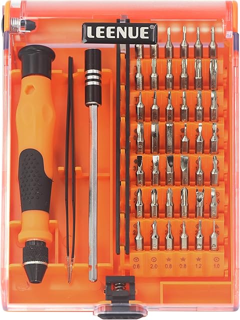 Precision Screwdriver Set, LEENUE 45 in 1 with 42 Bits, Magnetic Driver Tool Kit Repair Eyeglasses Computers