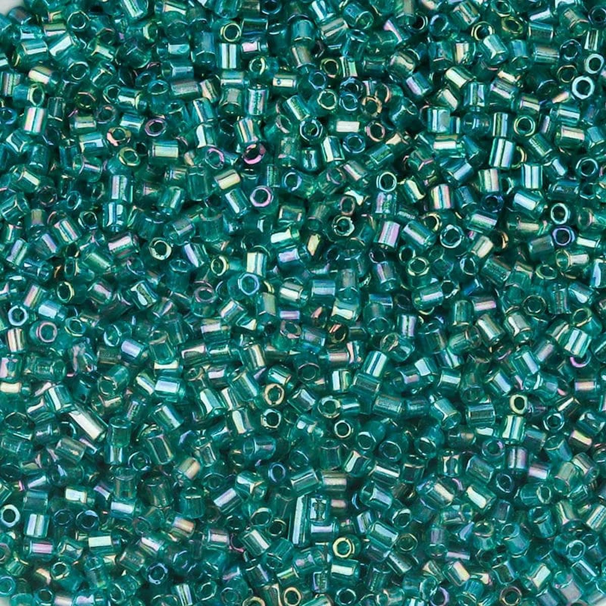 Koraliki szklane, Przekładka, 1100-5000 szt. 2mm AB kształt koloru koraliki do wyrobu biżuterii luźna bransoletka DIY naszyjnik(Lake Green,2mm 5000pcs bagged)