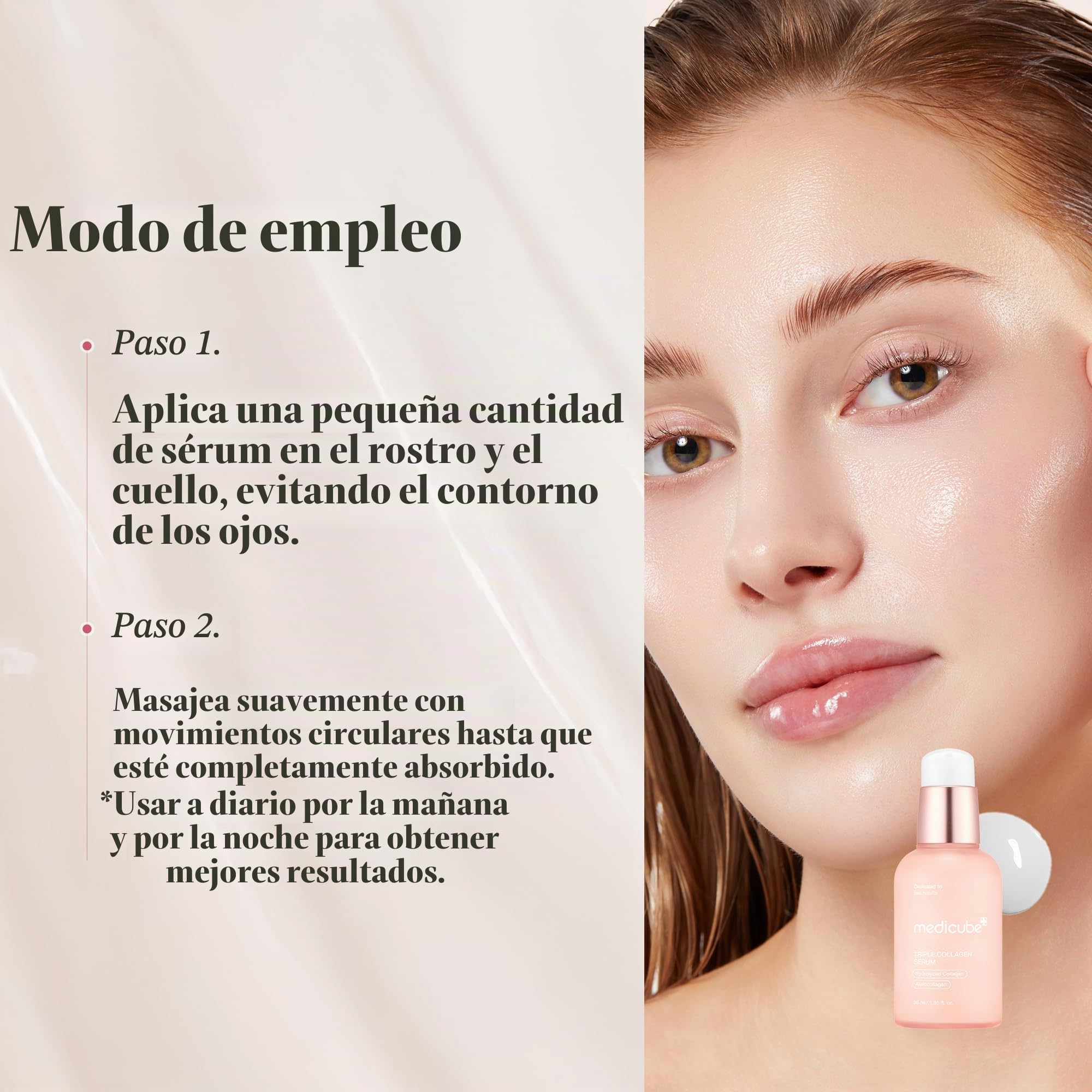 medicube Set de Cuidado de la Piel Triple Colágeno: Triple Colágeno Crema, Sérum, Tónico