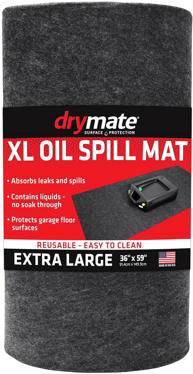 Drymate XL Oil Spill Mat (36 Inches x 60 Inches), Absorbent Oil Mat