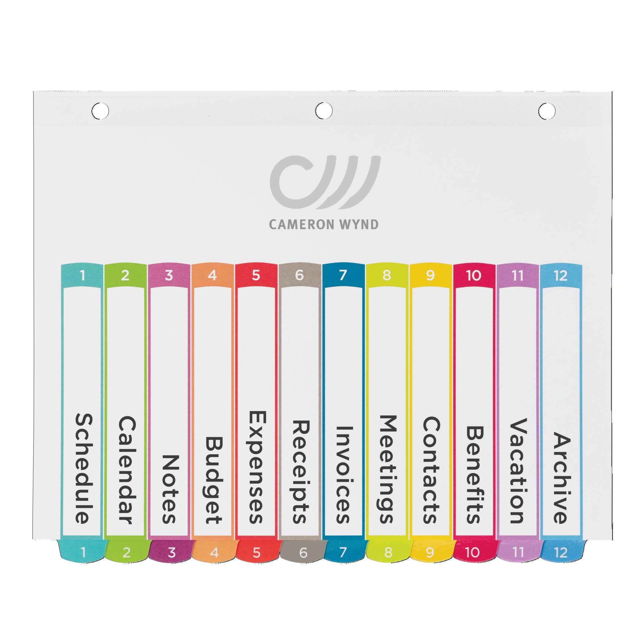 Avery 12 Tab Dividers for 3 Ring Binders, Customizable Table of