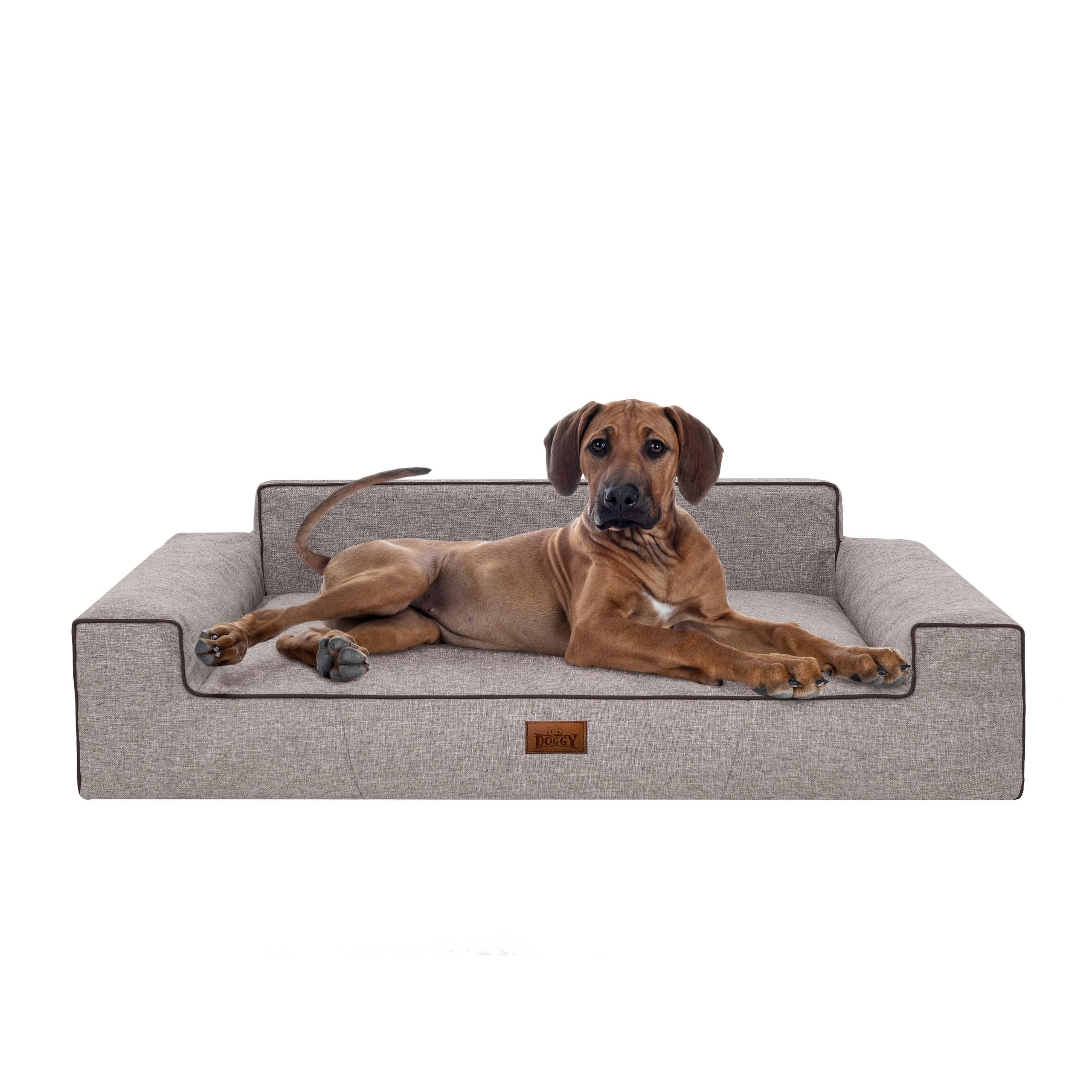 Cuccia morbida per cani, letto per animali domestici, colore: cappuccino, 78 x 53 cm