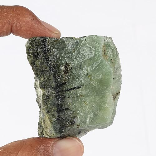 Miniatura 3 de GEMHUB Cristal curativo natural de la piedra del prehnite verde crudo 732 Ct
