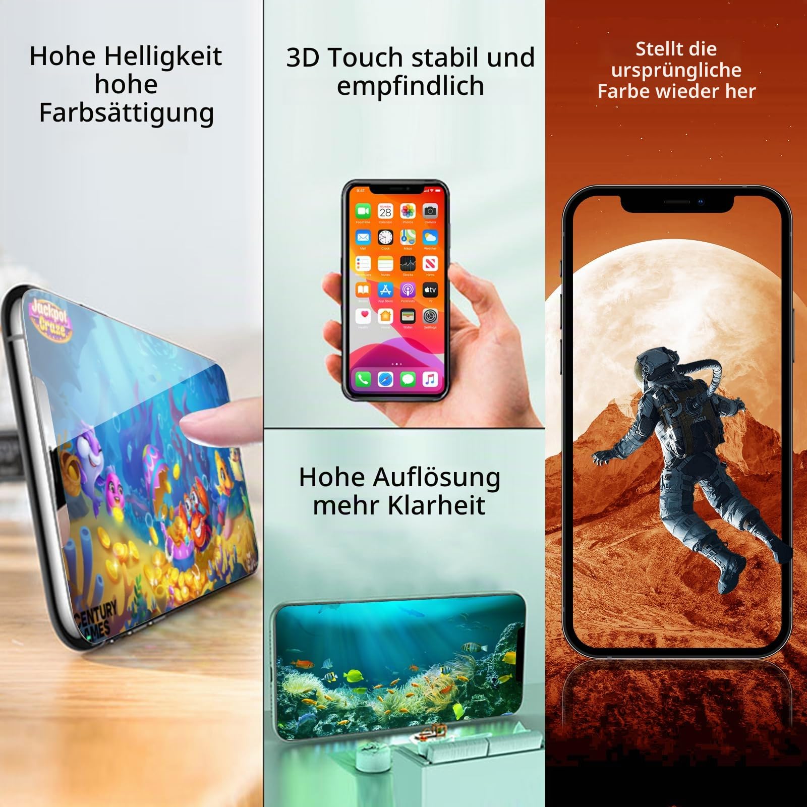 DTD Display für iPhone 12/iPhone 12 Pro LCD 6.1" Bildschirm Ersatz FHD Touchscreen 3D Touch Digitizer Rahmen Montage und Reparaturkits