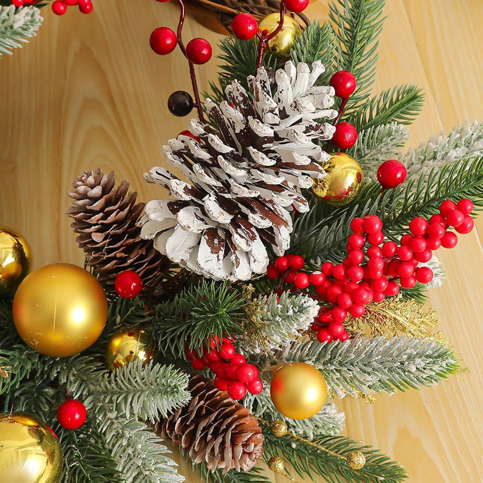 Corona de Navidad Guirnalda Decorativa para Decoración de Pared