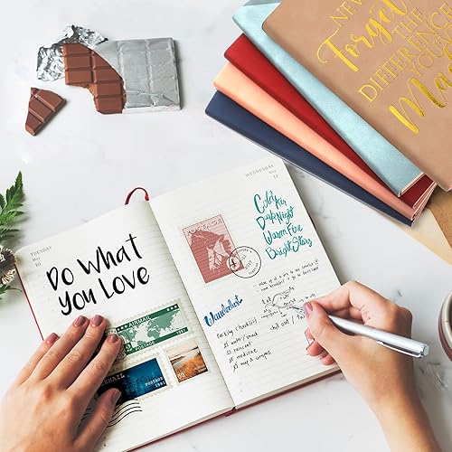 Miniatura 5 de Paquete de 10 cuadernos de cuero A6 con texto en inglés "Thank You", de cuero, para empleados, cuadernos de bolsillo, pequeño bloc de notas, regalo